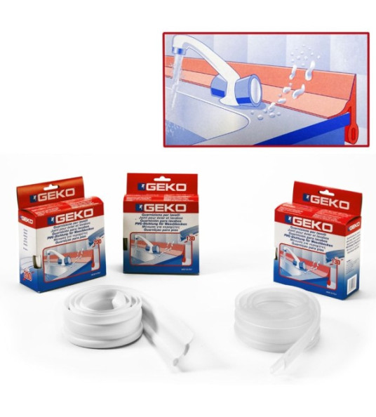 WHITE PVC TRIM FOR WASH BASIN 130CM