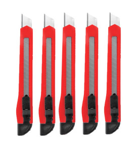 5PC SNAP-OFF KNIFE SET 9MM DEKTON DT60128