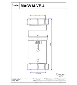 MCALPINE 2`` UNIVERSAL NON-RETURN VALVE