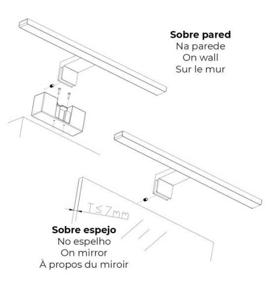 LED PICTURE LAMP 8W 800LM 4000K 40CM