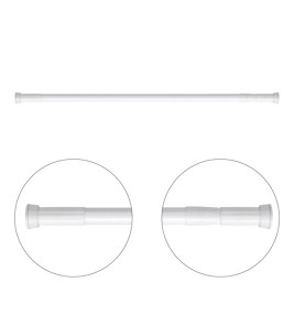 EXTENDABLE SHOWER CURTAIN ROD 125-220CM