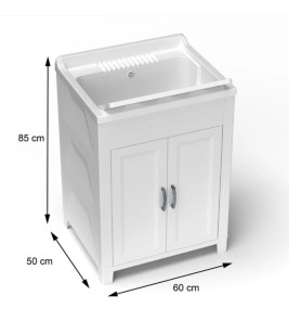 SINK CABINET 60X45X90CM 2 DOOR