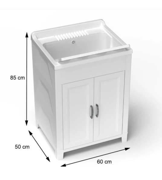 SINK CABINET 60X45X90CM 2 DOOR
