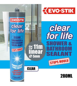 EVO-STIK CLEAR FOR LIFE SILICONE SEALANT