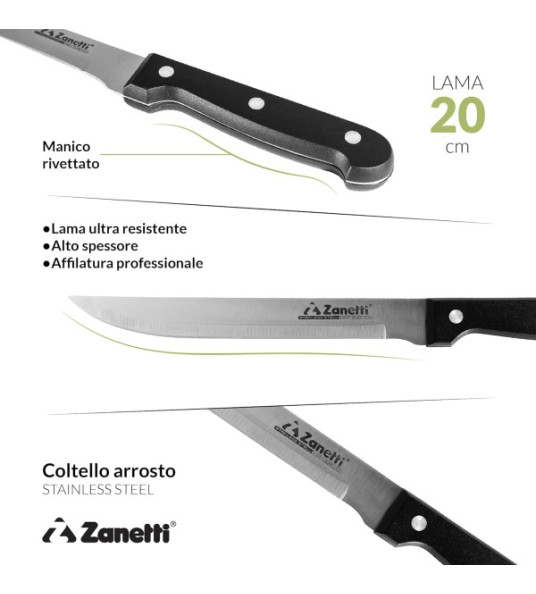 ZANETTI CLASSIC CARVING KNIFE 20CM 071503