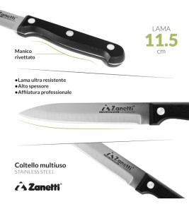 ZANETTI CLASSIC UTILITY KNIFE 11.5CM 071504