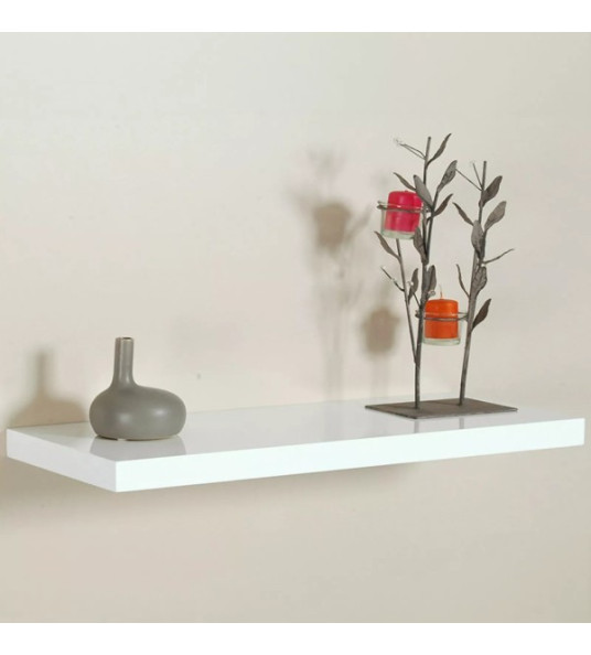 FLOATING SHELF 800X250X38MM 30KG GLOSS WHITE FLOATING SHELF 800X250X38MM 30KG GLOSS WHITE