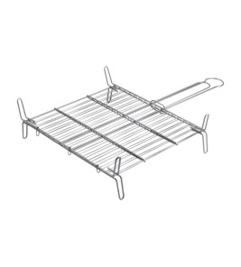 DOUBLE GRILL 35X35 CHROMED STEEL