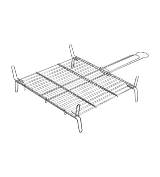DOUBLE GRILL 45X45 CHROMED STEEL