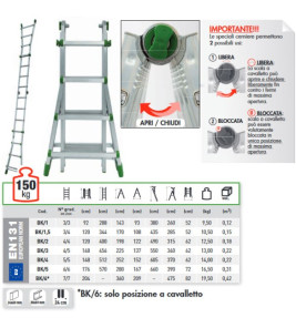 MULTIPURPOSE LADDER 4+5 BK3 4.56M EUROBRIKO