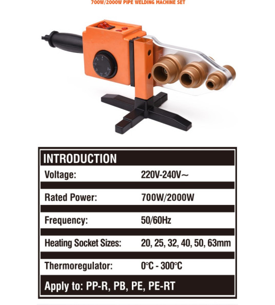 PPR WELDING SET 20-25-32-40-63MM