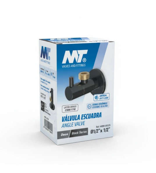 BLACK ANGLE VALVE 1/2`` X 1/2``