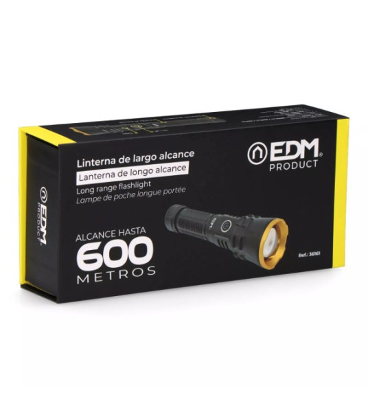 LONG RANGE RECHARGEABLE FLASHLIGHT WOLF PRO