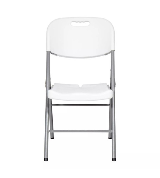 WHITE FOLDING CHAIR 86X47X54CM