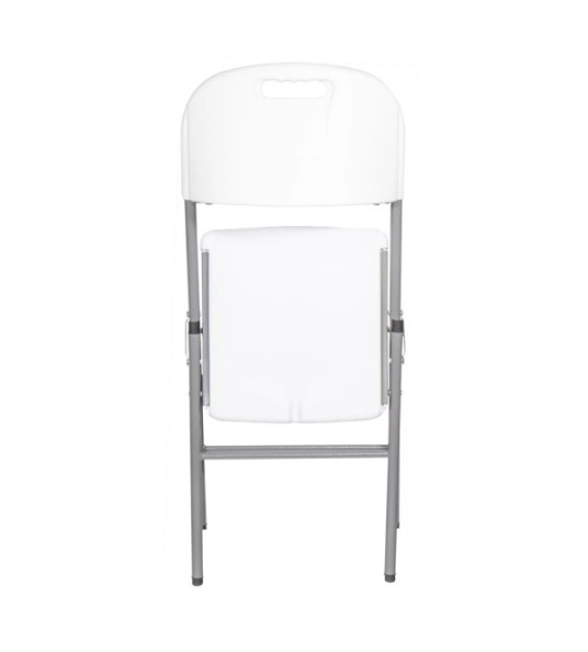 WHITE FOLDING CHAIR 86X47X54CM