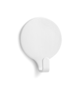 WHITE CIRCULAR ADHESIVE HOOKS *2pcs