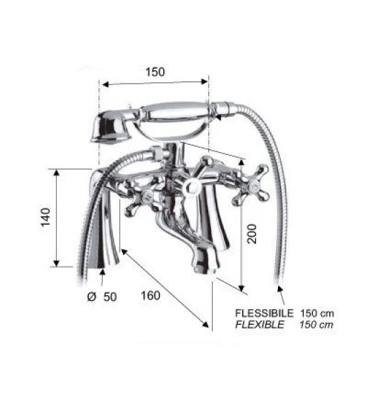LIBERTY BATH TUB MIXER