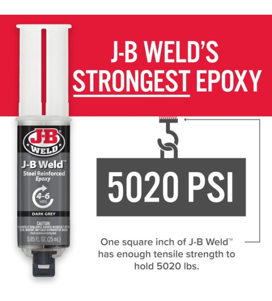 JB WELD STEEL REINFORCED EPOXY SYRINGE JB WELD STEEL REINFORCED EPOXY SYRINGE