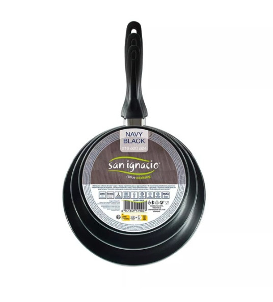 3PC FRYING PAN SET 16-20-24CM SAN IGNACIO 3PC FRYING PAN SET 16-20-24CM SAN IGNACIO