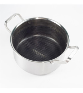 HAUSBERG S/S HONEYCOMB POT 28CM 7.3L