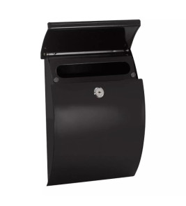 ARREGUI GALAN STEEL LETTER BOX BLACK