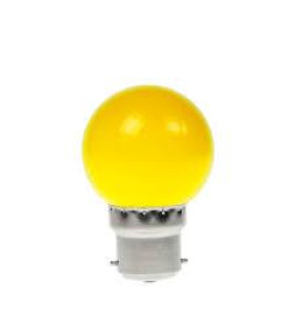 BALL LAMP LED B22 1W YELLOW