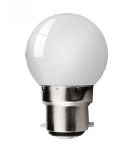 BALL LAMP G45 LED B22 1W PURPLE