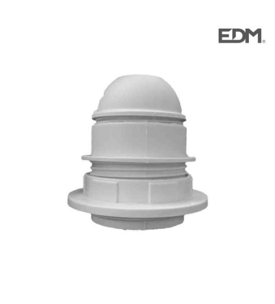 LAMP HOLDER E27 WITH RING WHITE