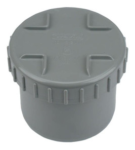SCREW CAP 80MM PVC GREY