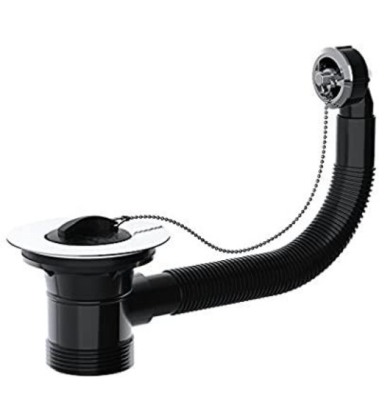 WASTE PLUG FOR SS SINK ROUND OVERFLOW