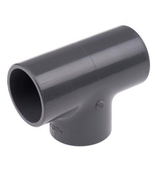 TEE 32MM PVC PRESSURE GREY