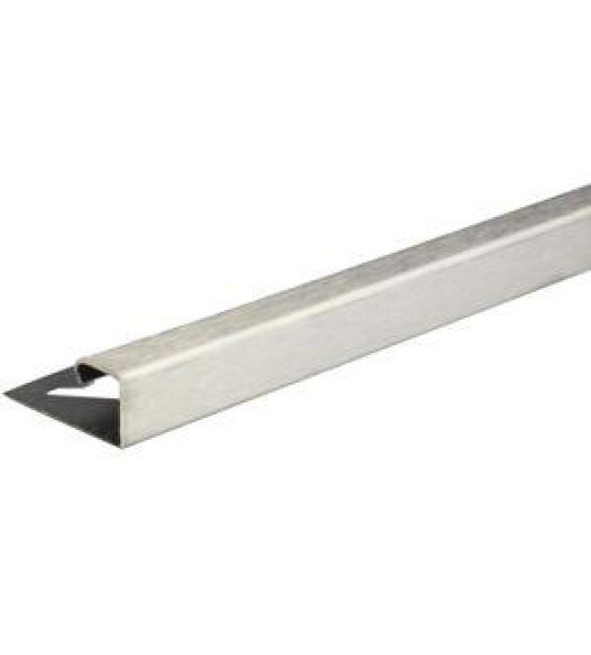 TILE TRIM 10MM SQUARE BR STEEL 2.5M