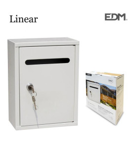 LETTER BOX LINEAR WHITE 260X200X75MM LETTER BOX LINEAR WHITE 260X200X75MM