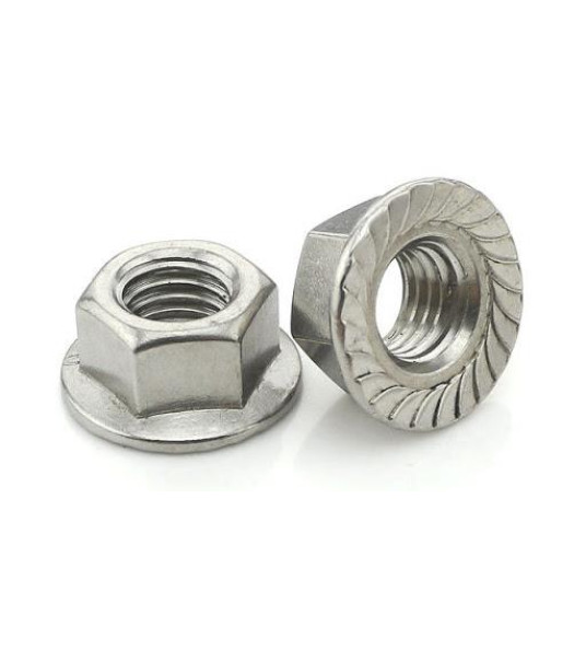 HEXAGON FLANGED NUT ZP M10 DIN6923