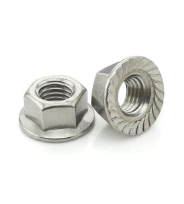 HEXAGON FLANGED NUT ZP M12 DIN6923