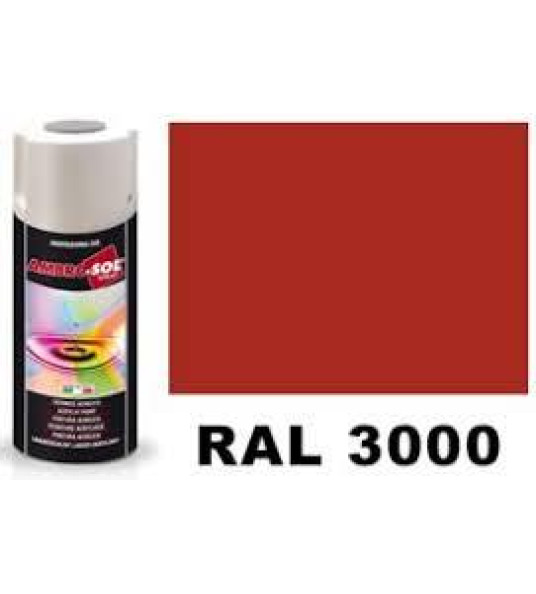 GLOSS RED RAL3000 AEROSOL 400ML AMBROSOL