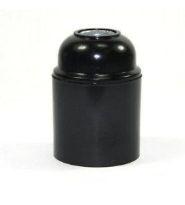 HOLDER E27/10MM PLAIN BLACK