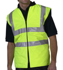 BODY WARMER YELLOW/BLUE MEDIUM