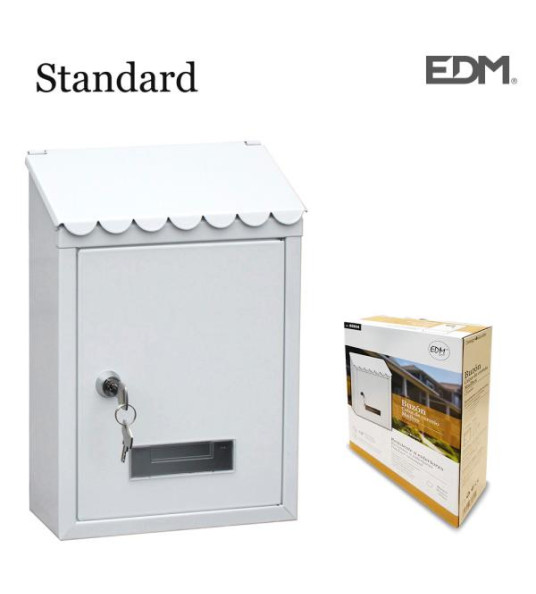 LETTER BOX STANDARD WHITE 210X60MX300MM 