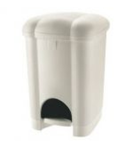 PEDAL BIN 6L 410 WHITE HEIDRUN