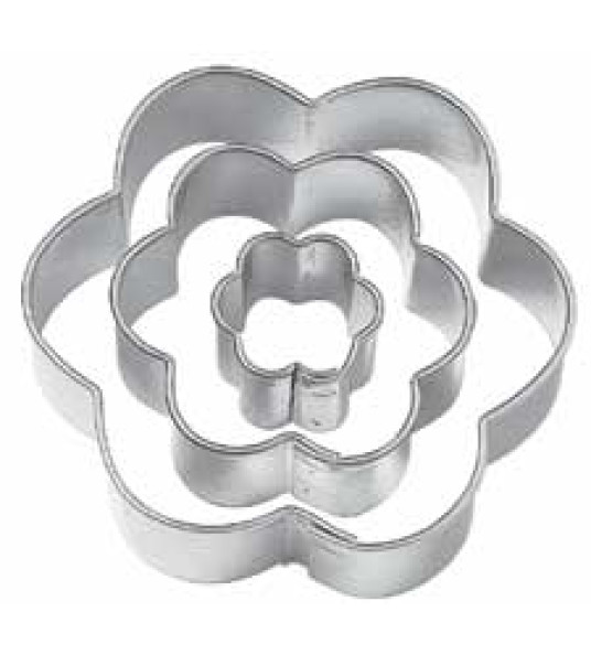 FONDANT CUTTERS FLOWER 3PCS