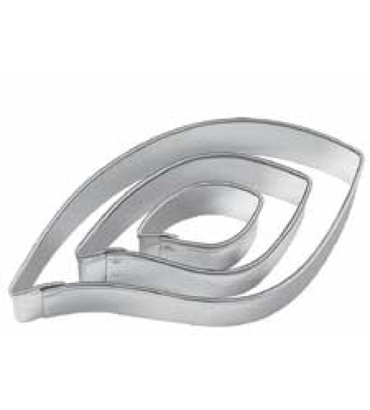 FONDANT CUTTERS LEAF 3PCS