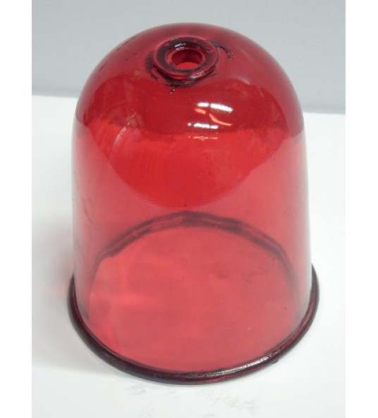 GLOBE GLASS 94X115MM RED