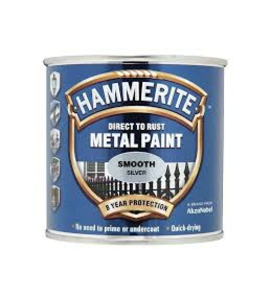HAMMERITE 750ML SILVER SMOOTH
