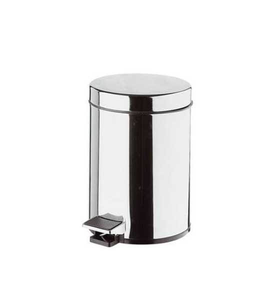 PEDAL BIN 5L POLISHED STEEL REMER