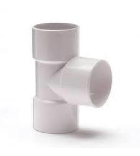 PVC TEE 63MM WHITE