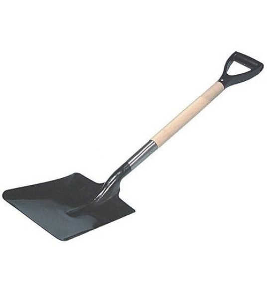 SQUARE STEEL SHOVEL BLUE HANDLE