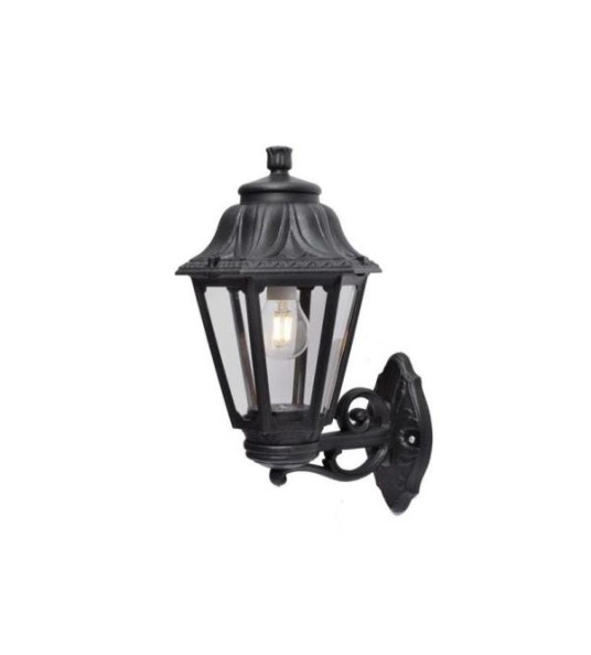LANTERN ANNA BLACK RESIN WALL MOUNT