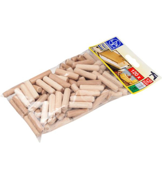WOODEN DOWELS 10MM 120PCS