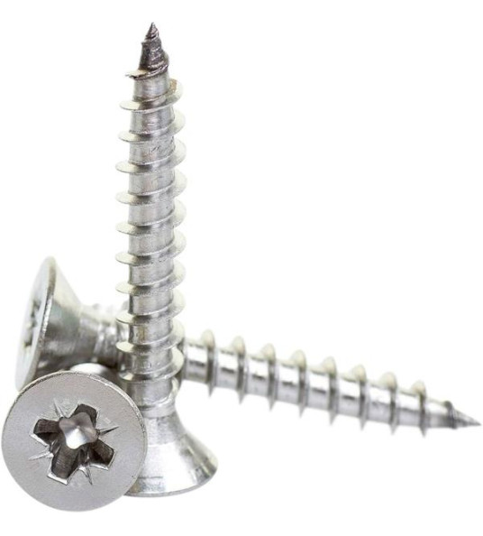 CHIPBOARD SCREW 4.0X40MM A2 STAINLESS STEEL